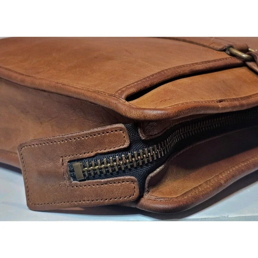 ​Vintage Coach Metropolitan Leather Briefcase 5090 British Tan USA Laptop Bag